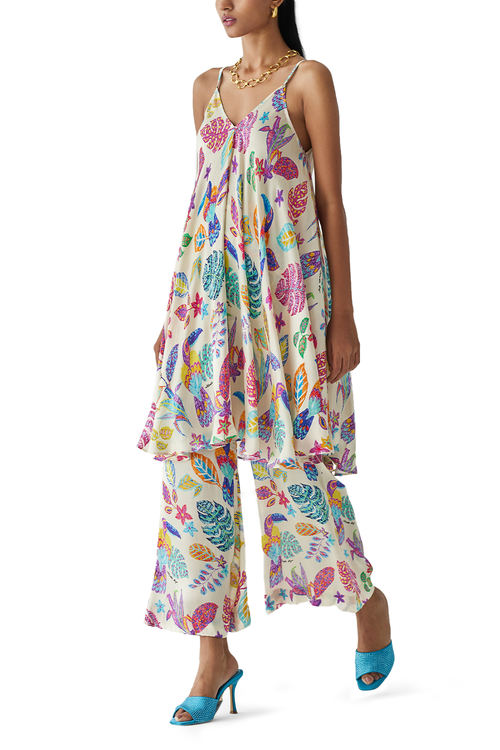 Amazon Strappy Kurta And Flared Trousers Co-ord