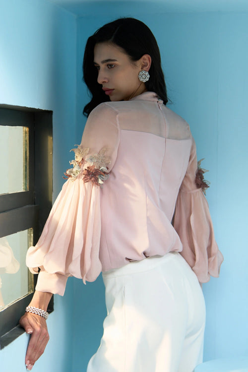 Rose Veil Soft Pink Top
