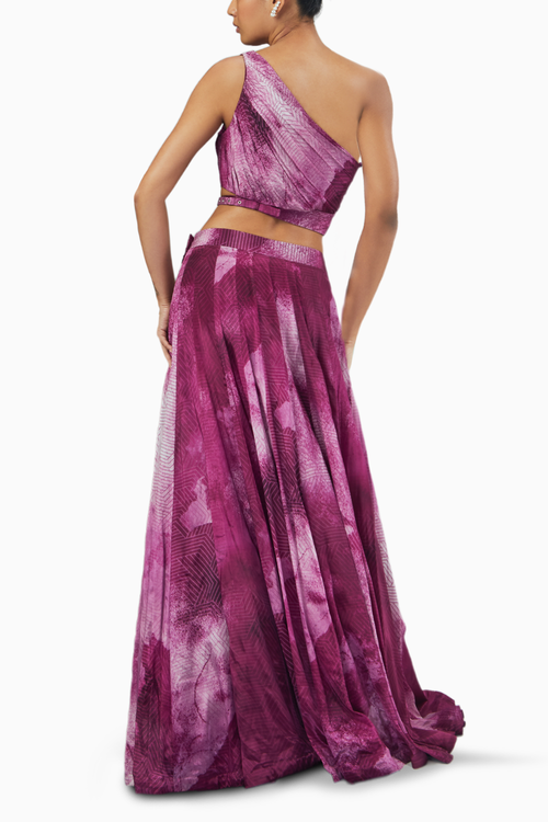 Ruby Blotch Printed Dress