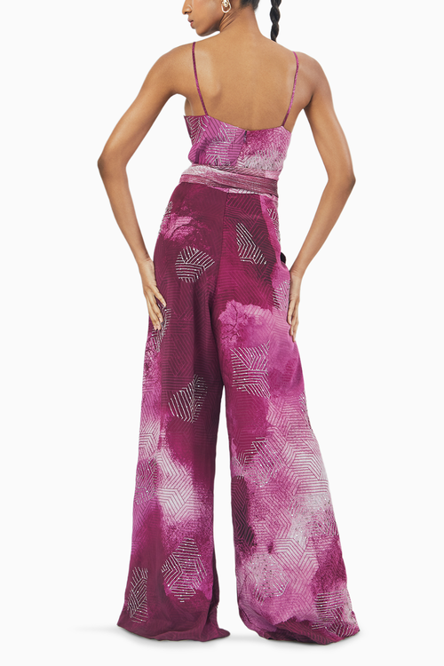 Ruby Printed Embellished Jumpsuit