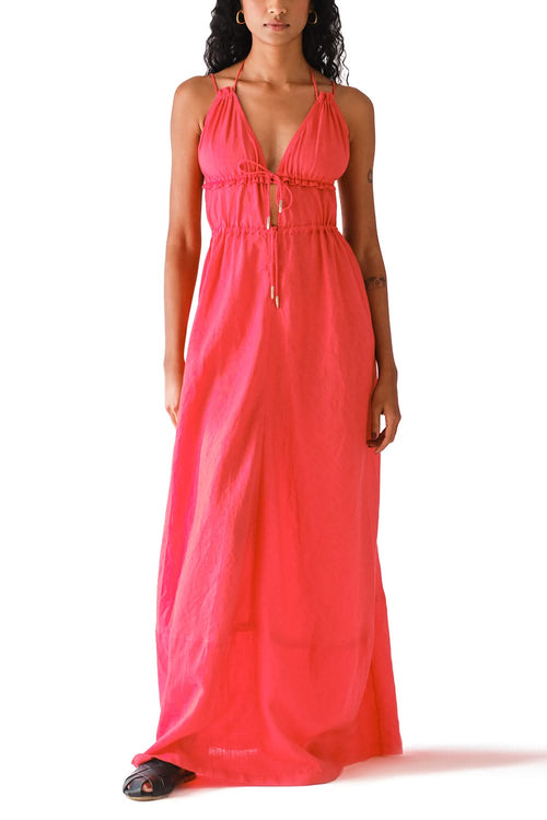 Ruhi Linen Strappy Dress