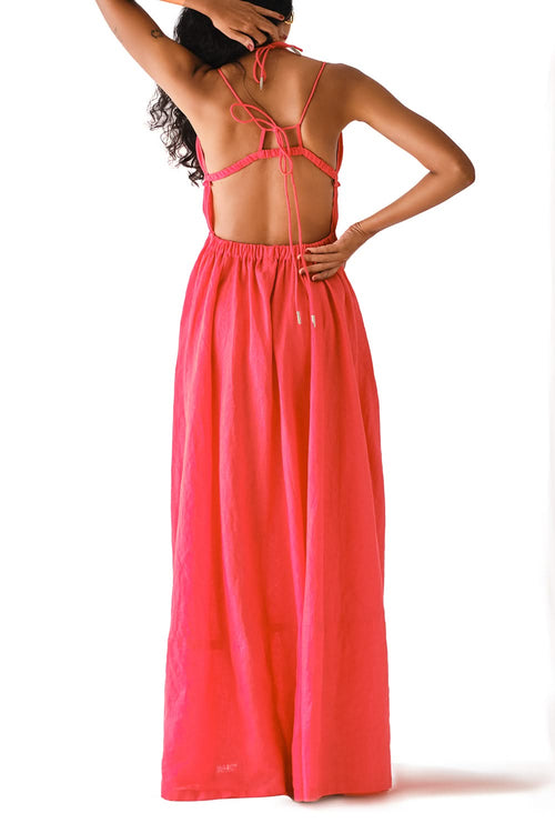 Ruhi Linen Strappy Dress