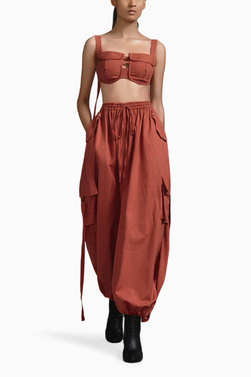 Rust Safari Cargo Trench Set