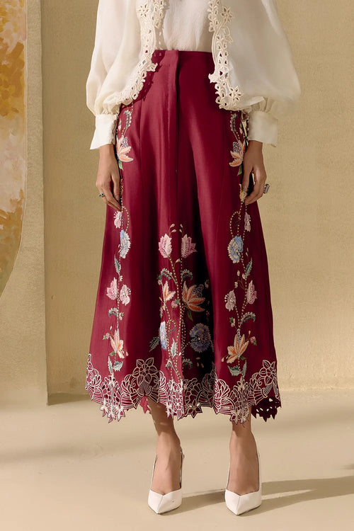 Ruby Fleur Button-Down Skirt