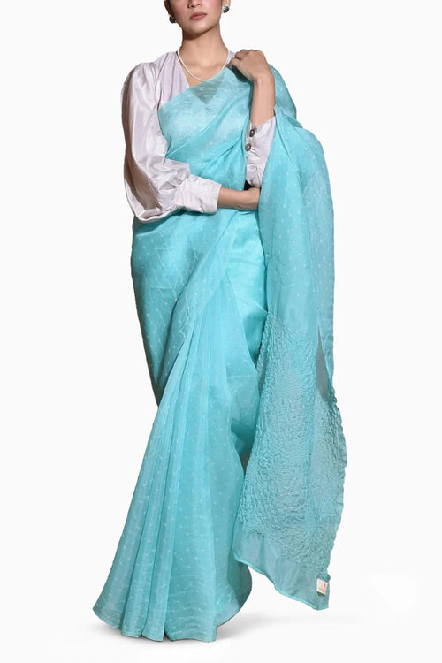 Sky Blue Chaand Saree