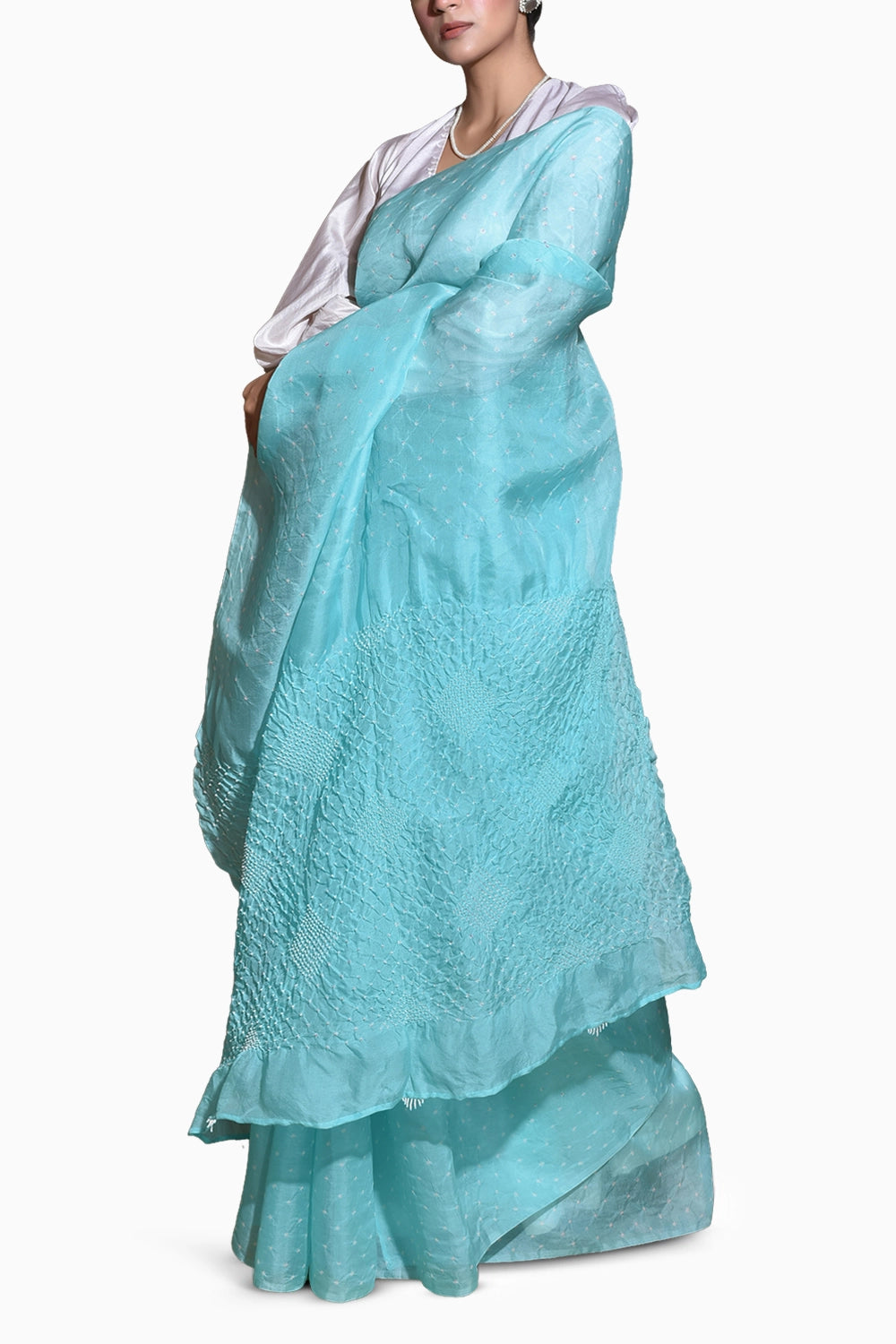 Sky Blue Chaand Saree