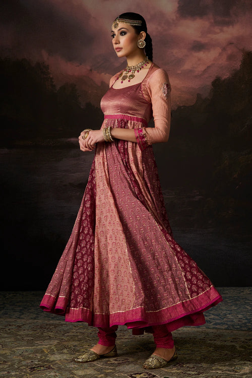 Saima Shades Of Pink Kurta
