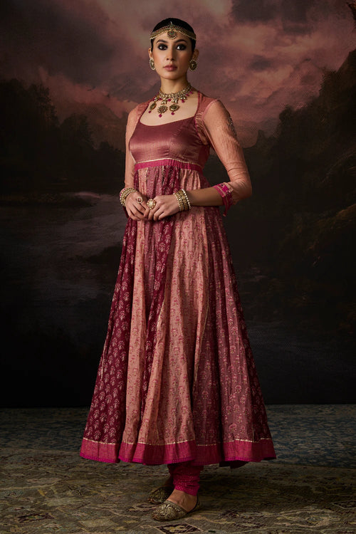 Saima Shades Of Pink Kurta Set