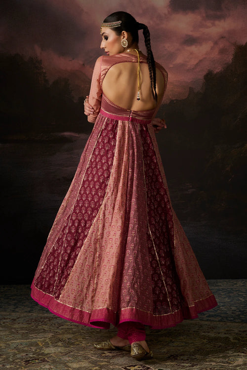 Saima Shades Of Pink Kurta Set