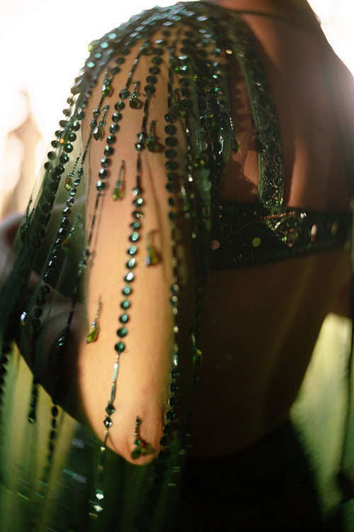 Emerald Élan Lehenga Set