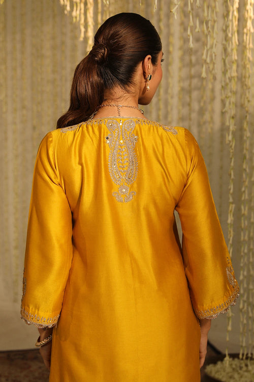 Umrah Glaze Mustard Kurta Set