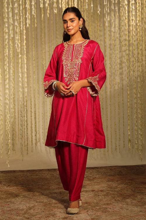 Meher Hotpink Kurta Set