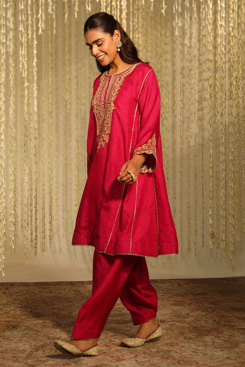Meher Hotpink Kurta Set