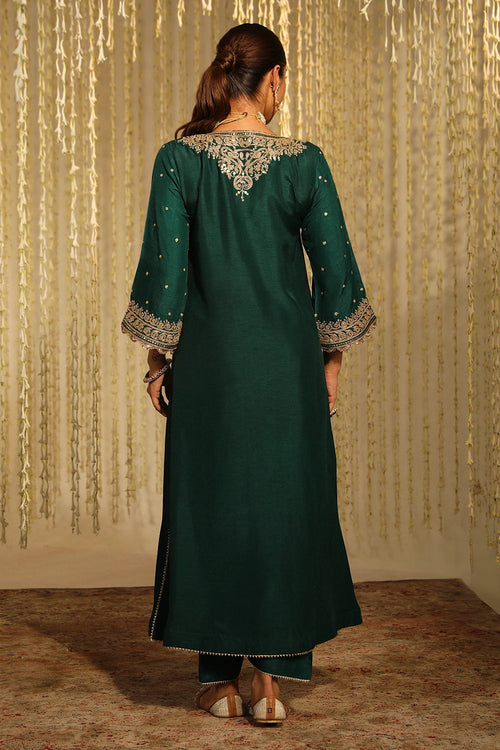 Mysha Emerald Green Kurta Set