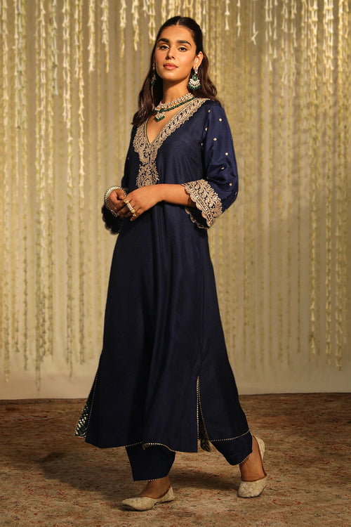 Mysha Deep Blue Kurta Set