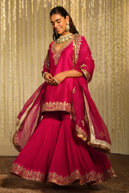 Aaira Hotpink Kurta Set