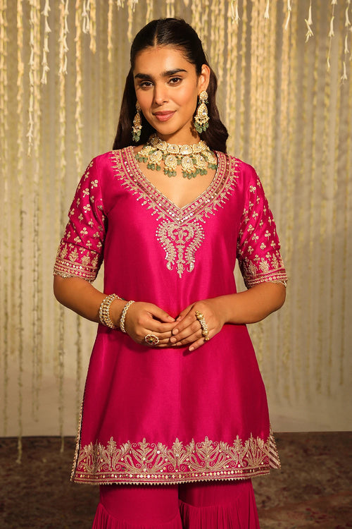 Aaira Hotpink Kurta Set
