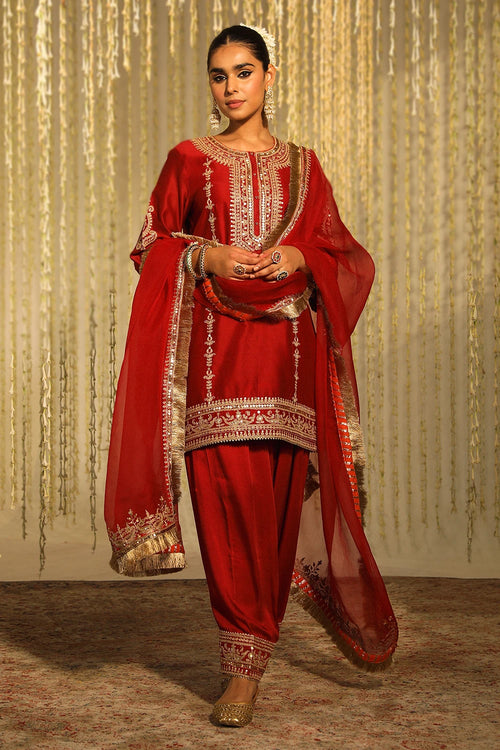 Mehak Deep Red Kurta Set