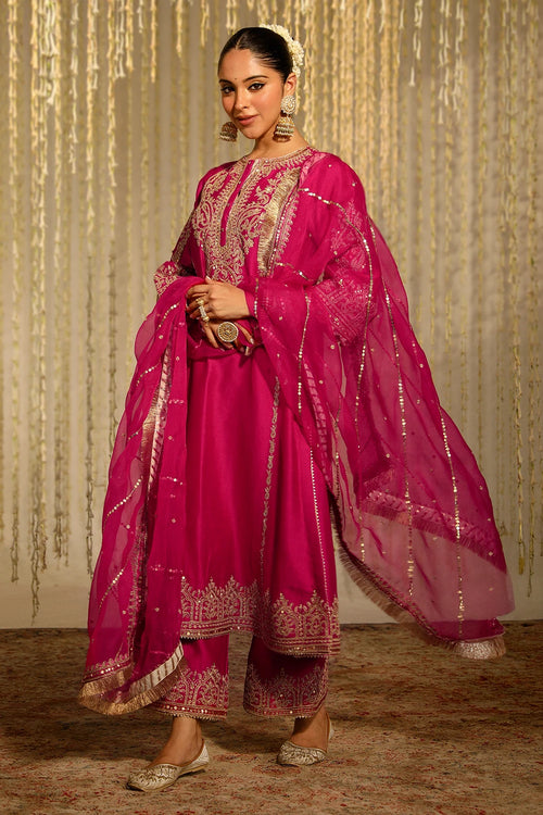 Mahika Hotpink Kurta Set