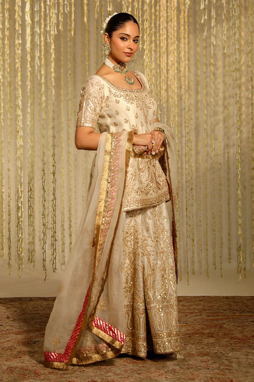 Mazneen Daisy Ivory Kurta Set