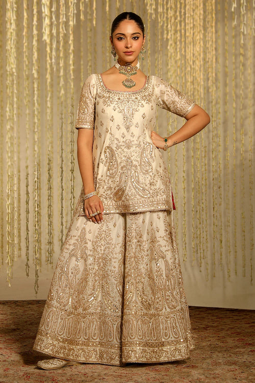 Mazneen Daisy Ivory Kurta Set