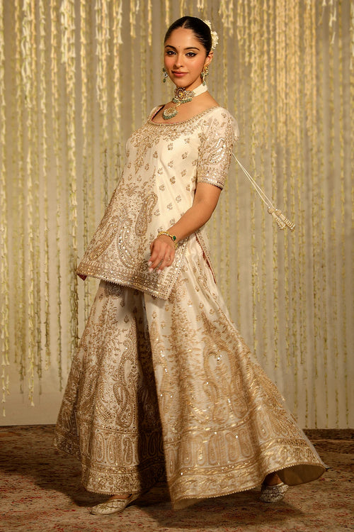 Mazneen Daisy Ivory Kurta Set