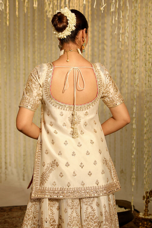 Mazneen Daisy Ivory Kurta Set