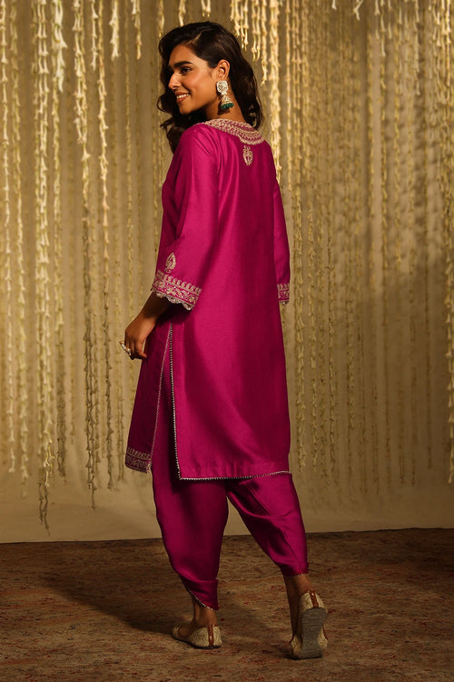Enisa Hotpink Kurta Set