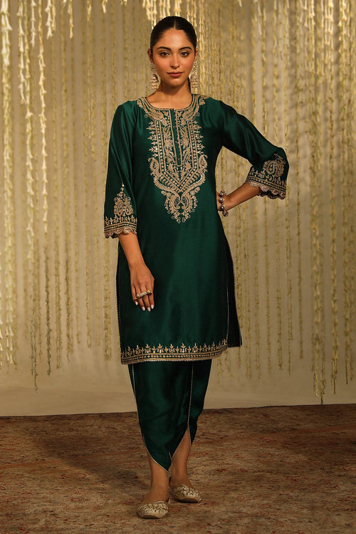 Amayra Emerald Green Kurta Set