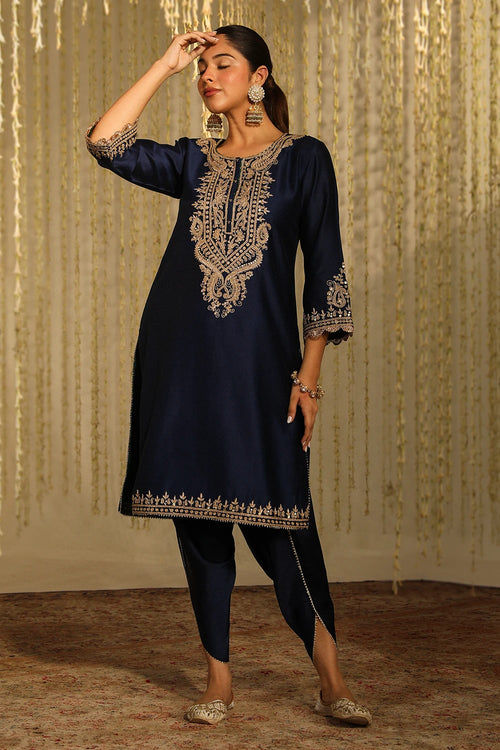 Amayra Deep Blue Kurta Set