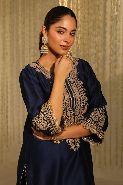 Amayra Deep Blue Kurta Set