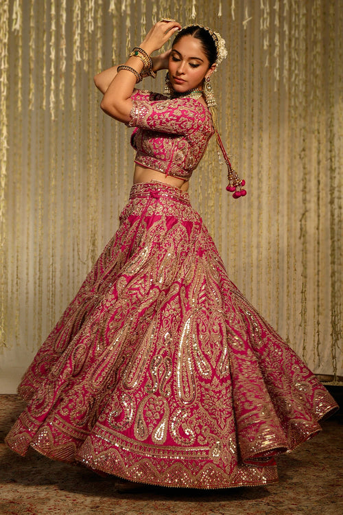Amirah Hotpink Lehenga Set