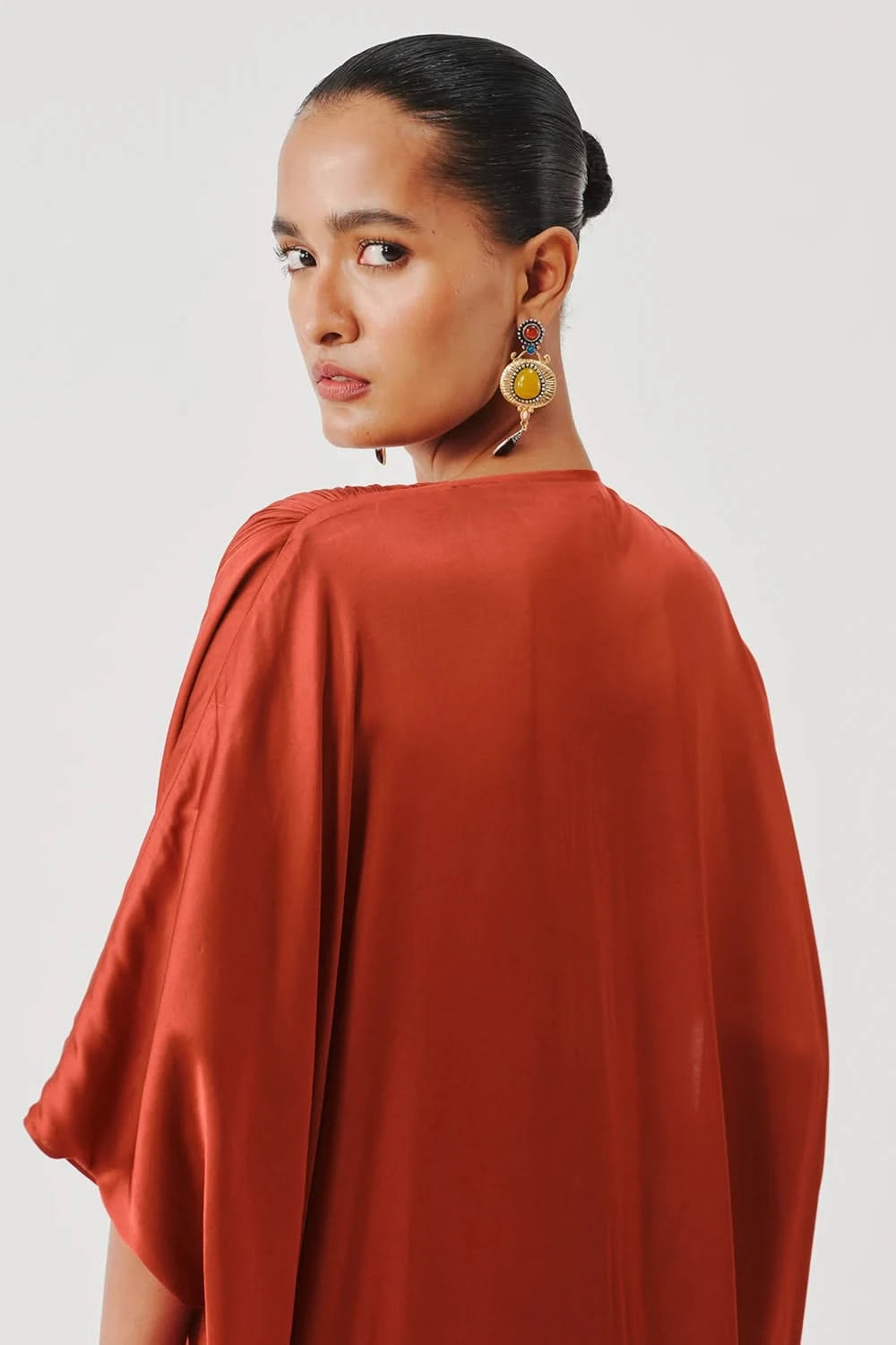 Regal Kaftan in Rust