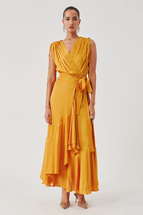 Rumba Dress in Mustard