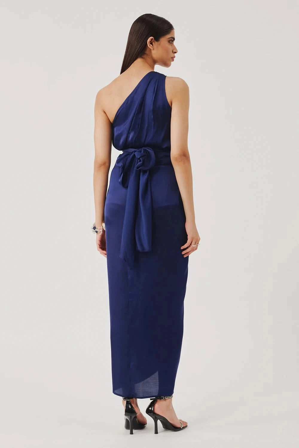 Deep Water Drape Sarong Dress