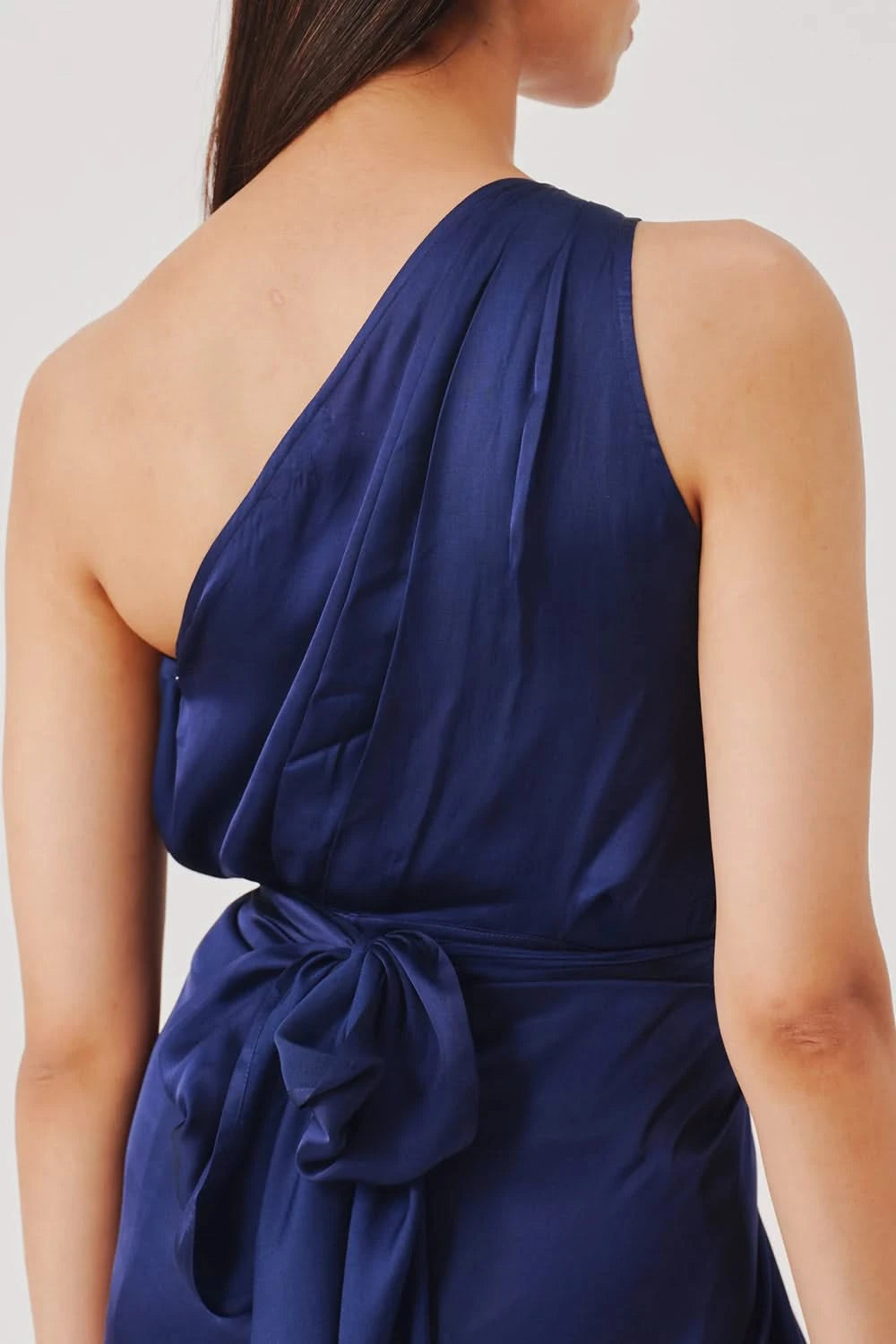 Deep Water Drape Sarong Dress