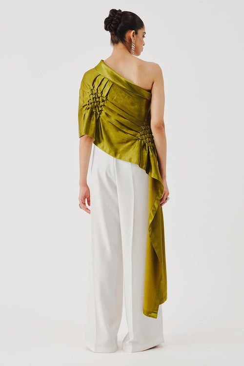 Pisa Top in Olive Green