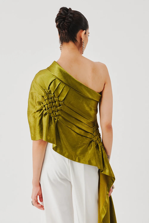 Pisa Top in Olive Green