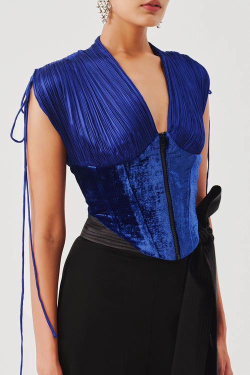 Veronica Corset in Blue