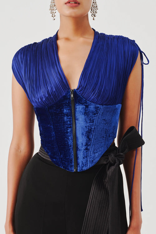 Veronica Corset in Blue