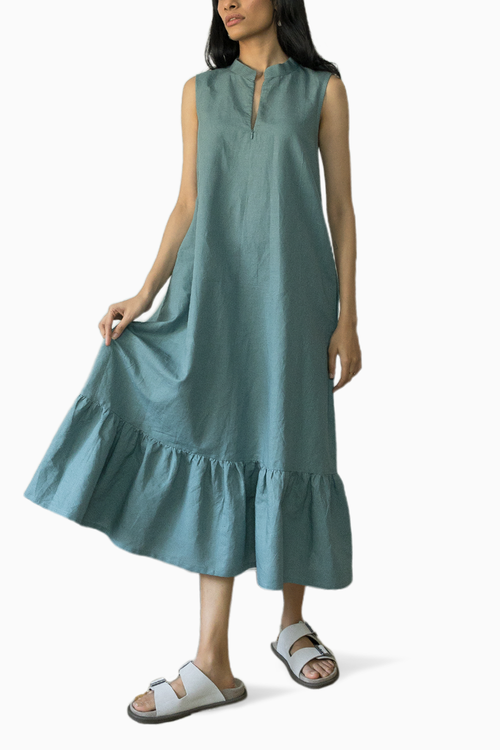 Laid-Back Gathered Dress