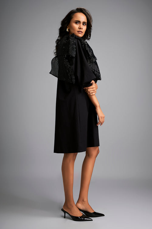 Starlit A-Line Shoulder Dress