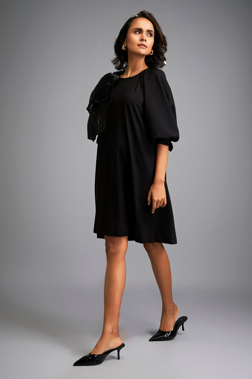 Starlit A-Line Shoulder Dress
