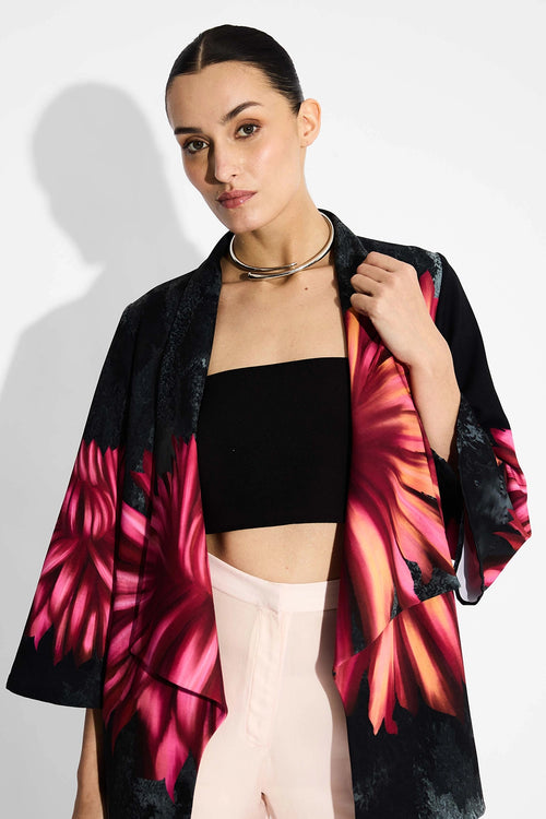 Black Floral Coverup