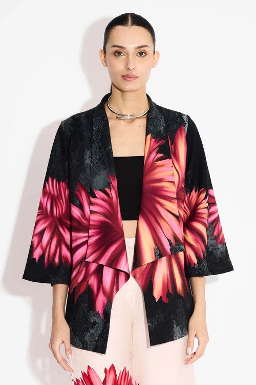 Black Floral Coverup