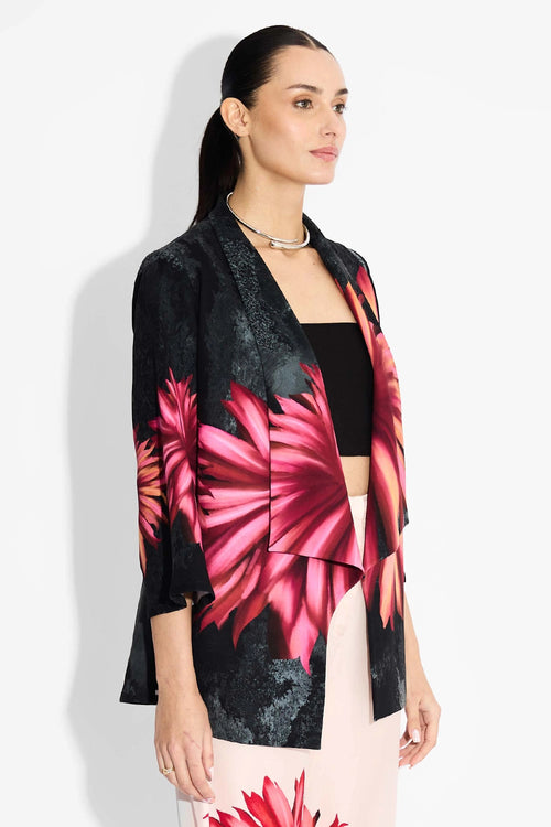 Black Floral Coverup