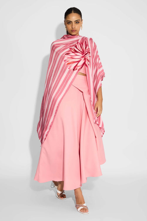 Striped Wrap Style Coverup