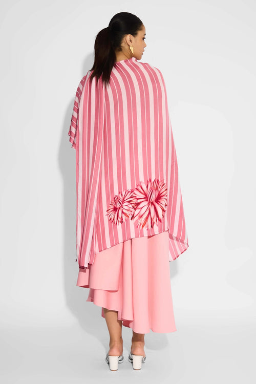 Striped Wrap Style Coverup