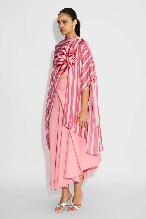 Striped Wrap Style Coverup
