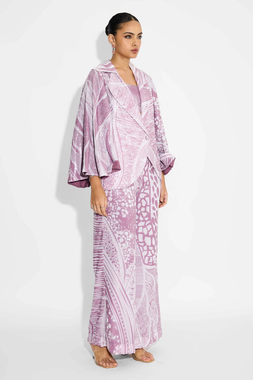 Amorphous Dusty Cape And Pants Set